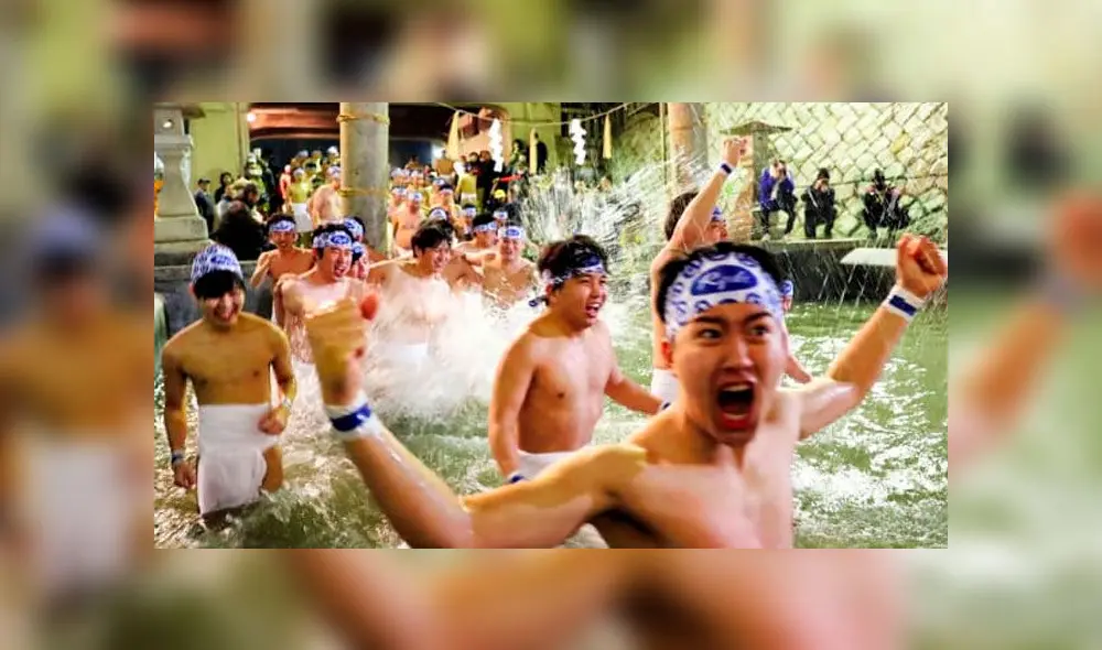 Japón: miles se reúnen para el ‘Festival del hombre desnudo’ anual