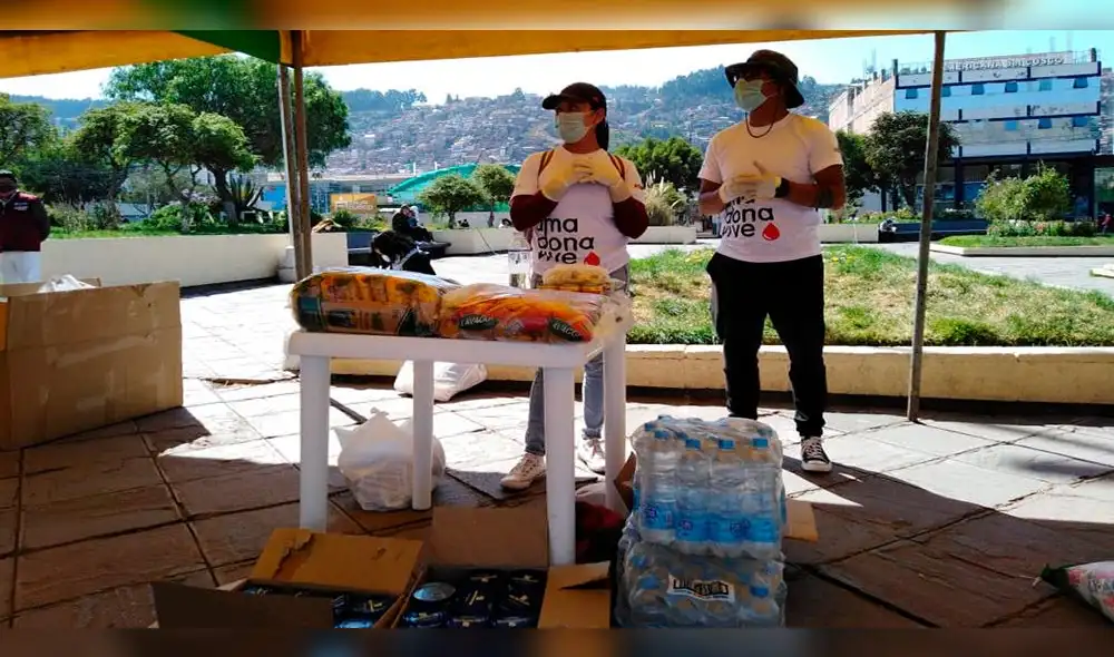 La cruzada se desarrolla en la plaza Túpac Amaru del distrito de Wanchaq.