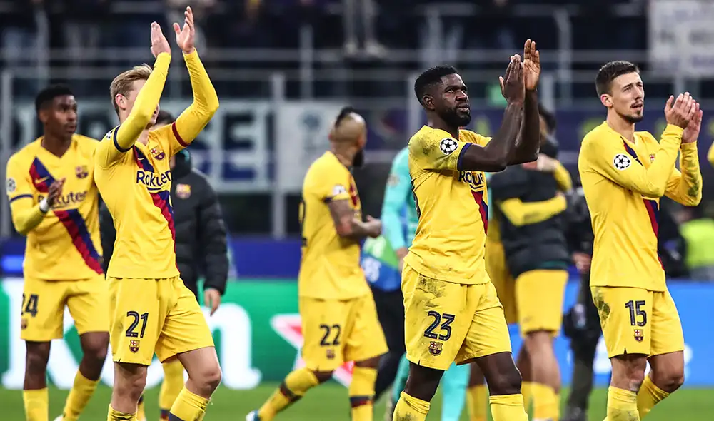 Barcelona ganó a Inter en la última fecha de la fase de grupos de la Champions League. Foto: AFP