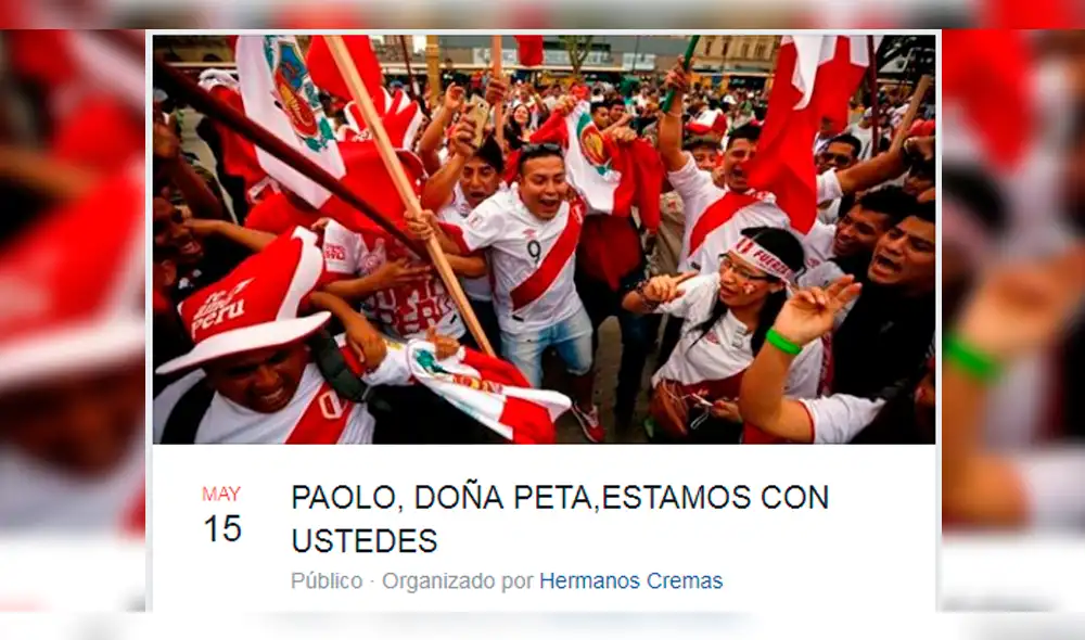 Organizan marcha en apoyo a Doña Peta y Paolo Guerrero tras fallo del TAS