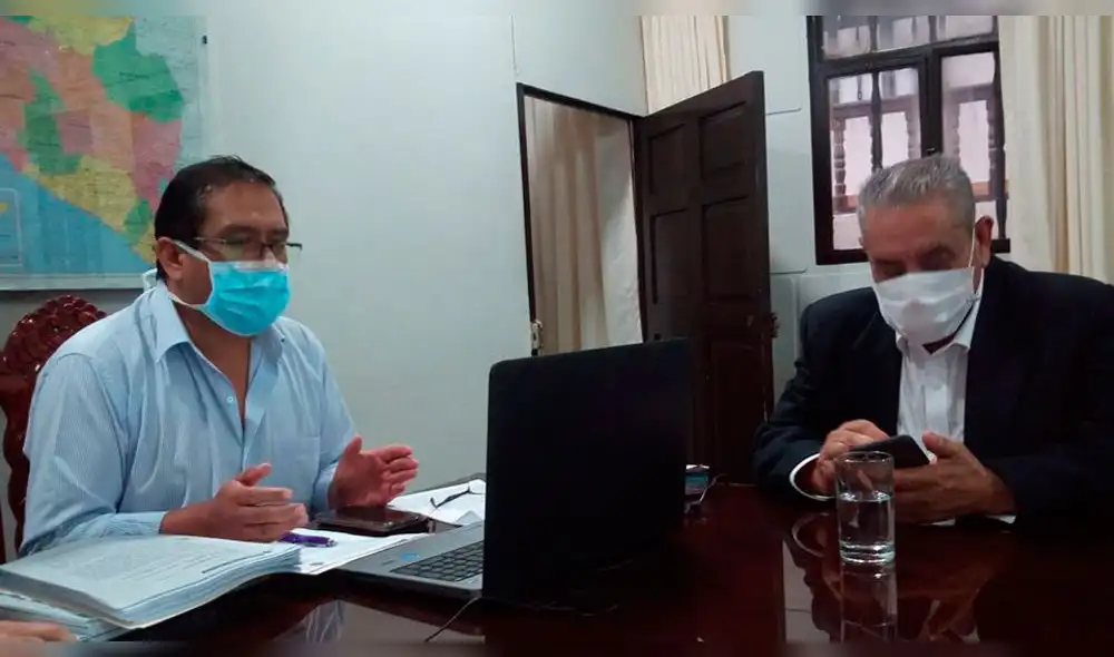 Gobernador de Amazonas y director de la Diresa Gobernador de Amazonas y director de la Diresa