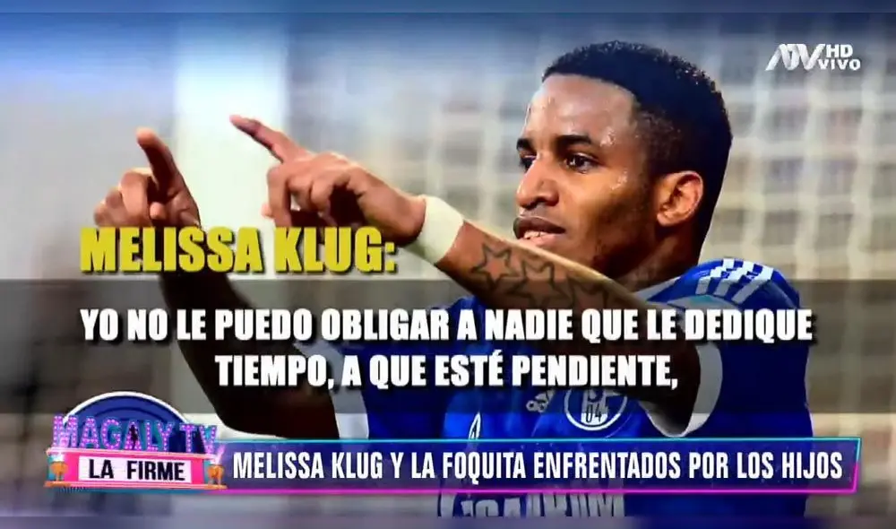 Jefferson Farfán no cumple con sus hijos, según Melissa Klug [VIDEO]
