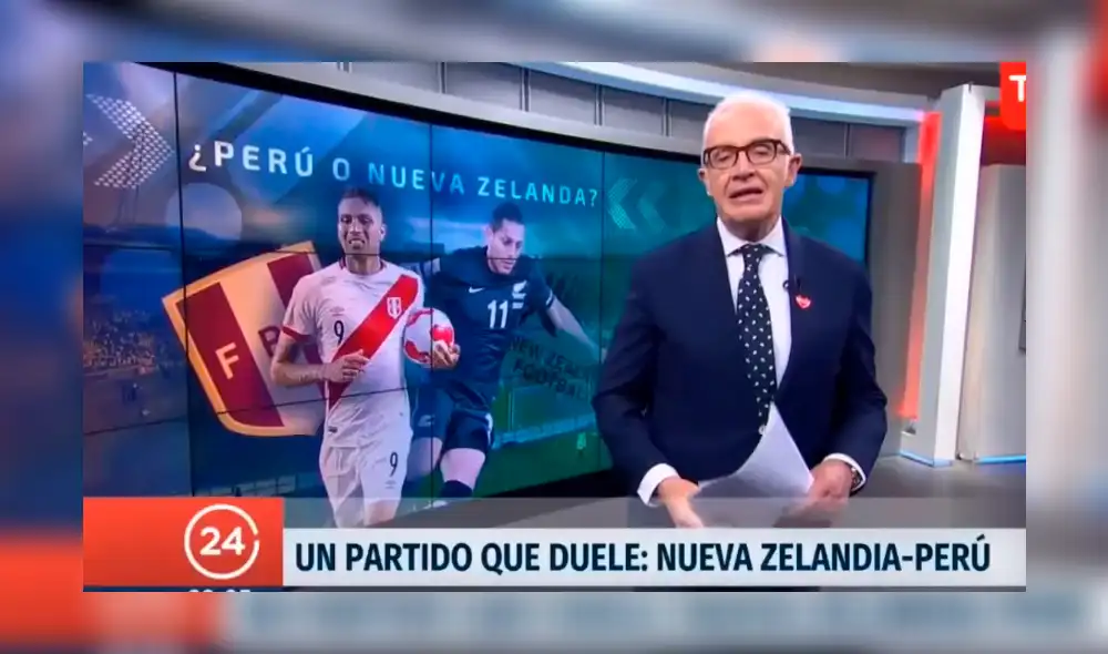 TV chilena en YouTube: “Un partido que duele, el Perú vs. Nueva Zelanda”