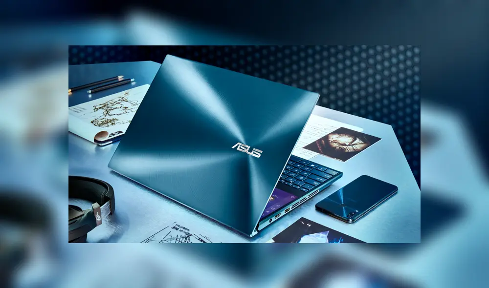 La nueva portatil posee Screenpad 2.0, una pantalla secundaria táctil que se integra a la perfección con la principal. Foto: Asus