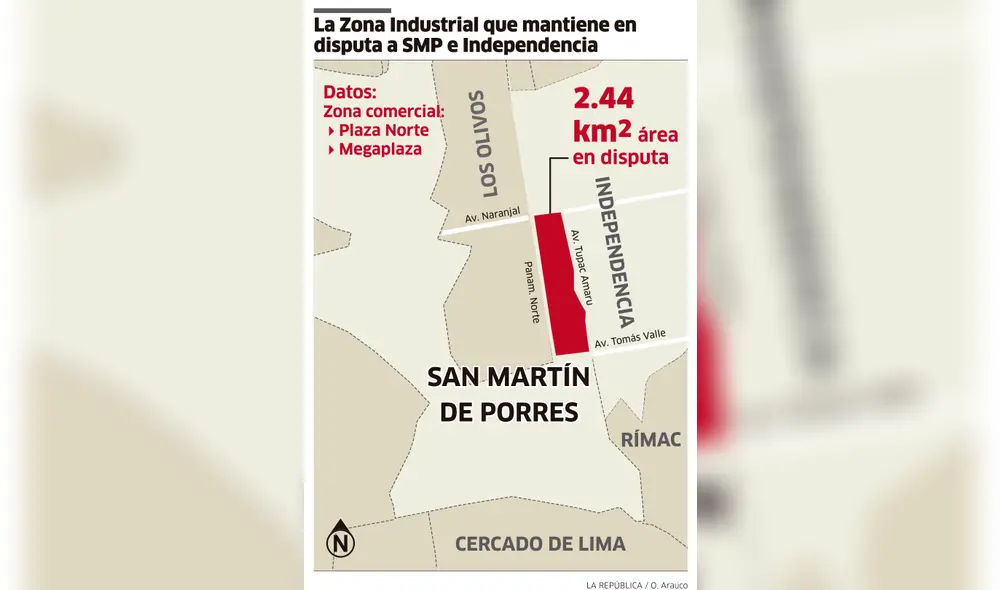 La Zona Industrial que mantiene en disputa a SMP e Independencia [INFOGRAFÍA]