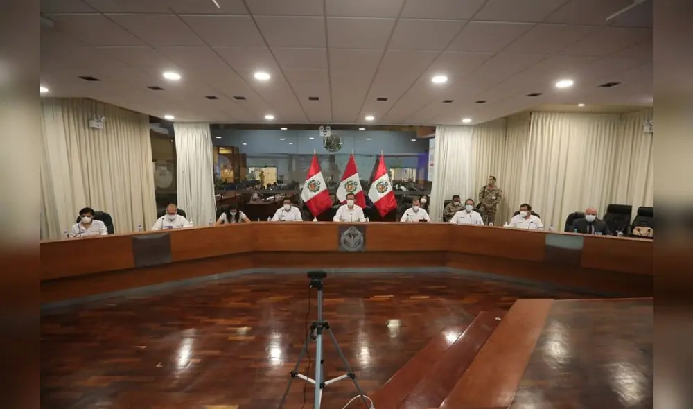 Poder Ejecutivo se reunió con el Acuerdo Nacional para evluar acciones contra el coronavirus. Foto: Presidencia. Poder Ejecutivo se reunió con el Acuerdo Nacional para evluar acciones contra el coronavirus. Foto: Presidencia.