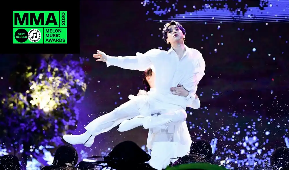 Jimin y Jungkook en la performance de "Black Swan". Foto: TOP DAILY