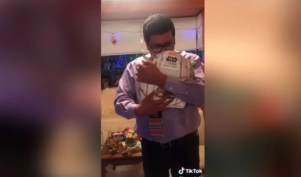 Desliza las imágenes para ver la curiosa reacción que tuvo este papá al ver el increíble regalo que le dio su hija. Foto: captura de TikTok/@jesszurita24