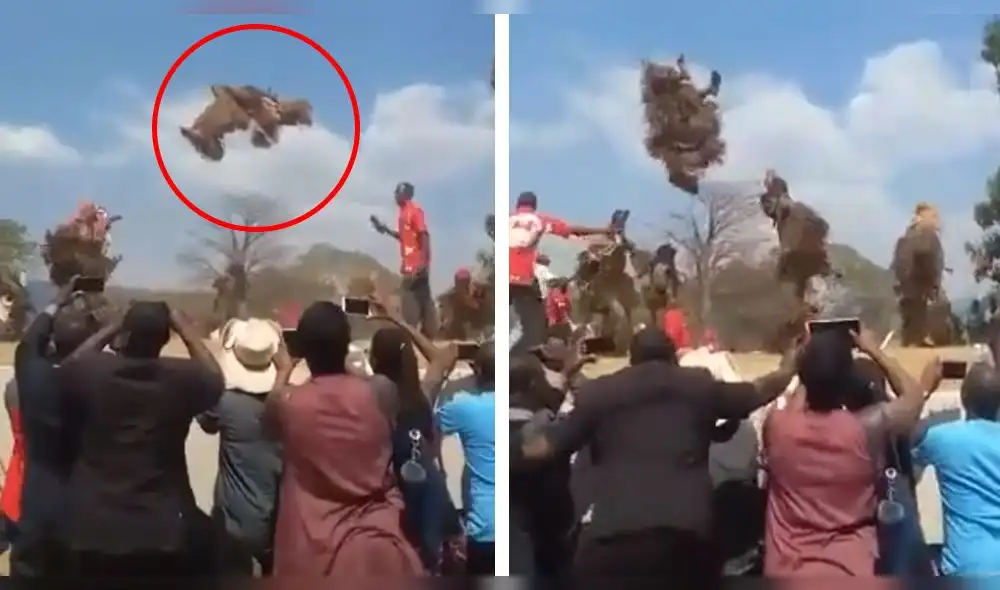 Facebook Viral: Un brujo africano fue captado mientra volaba durante ritual e impresiona a todos [VIDEO]