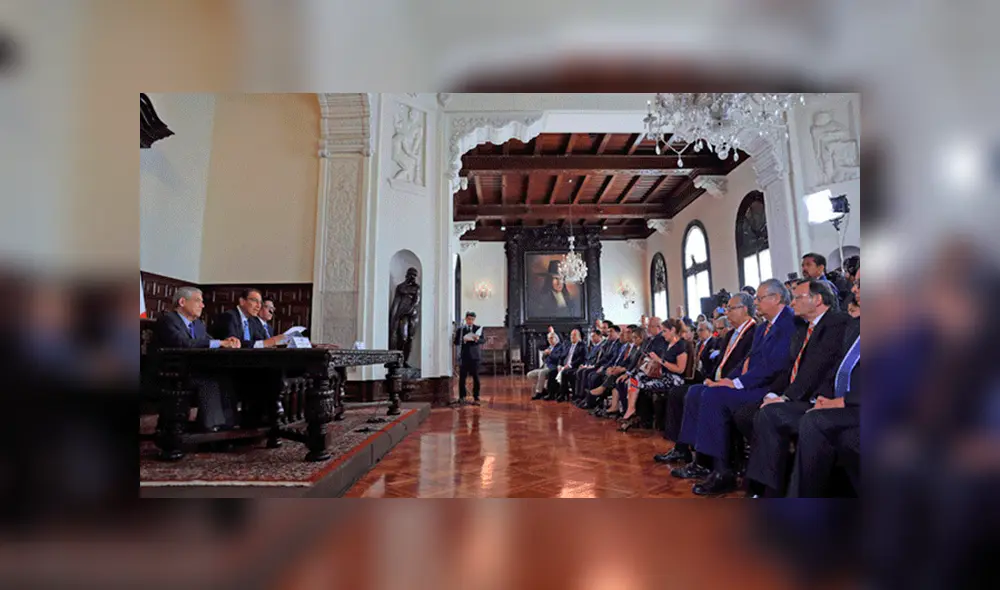 Nombre oficial del año 2019 en Perú: "Año de la lucha contra la corrupción y la impunidad"