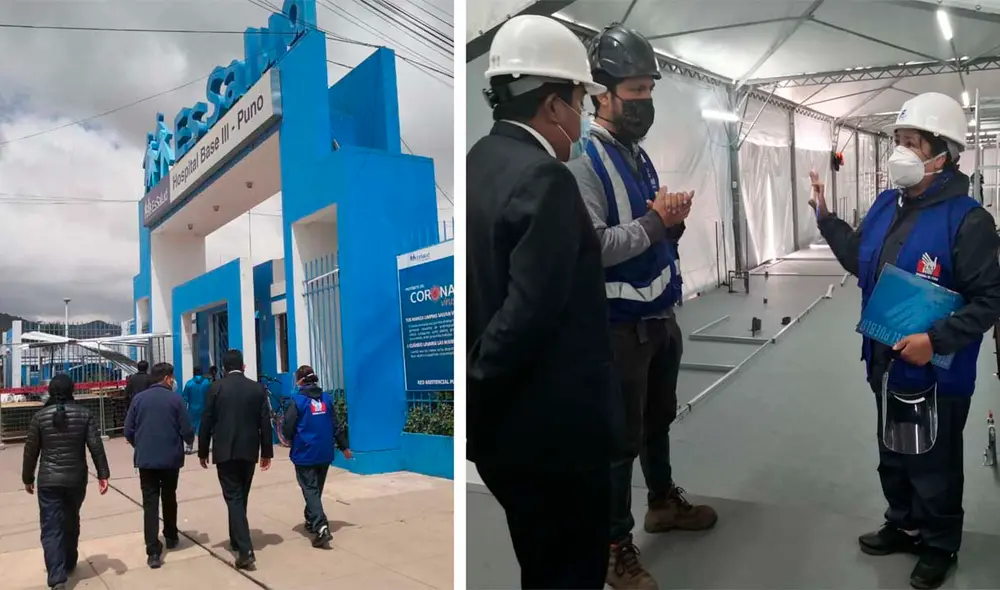 Entidad supervisó el avance de las obras del hospital temporal. Foto: Defensoría del Pueblo.