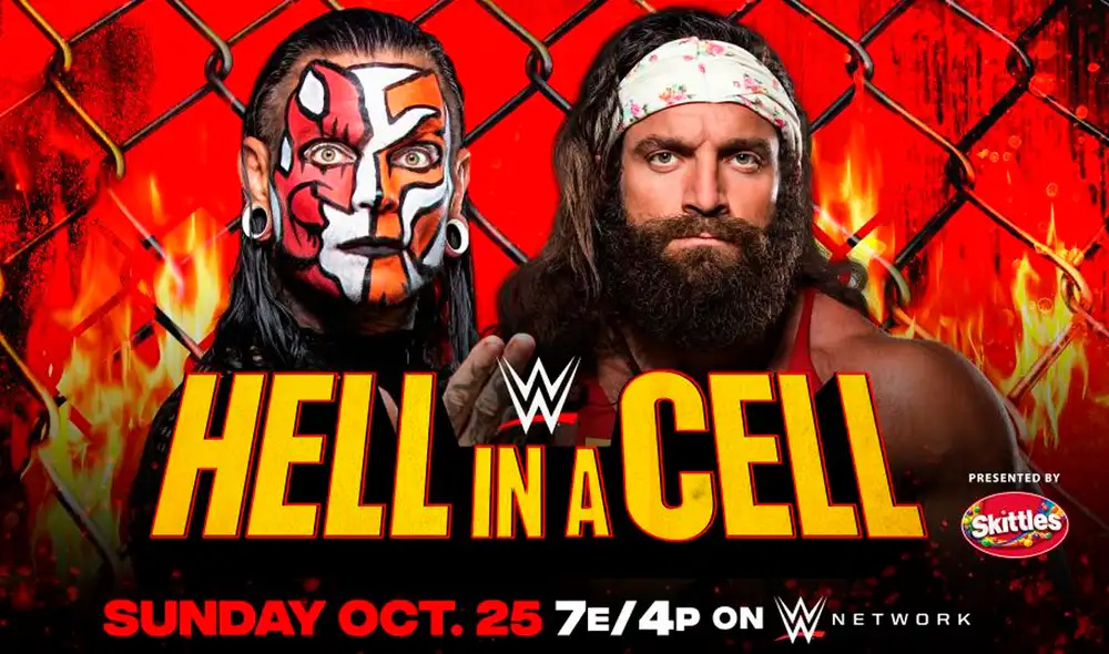 Jeff Hardy vs. Elias en WWE Hell in a Cell 2020. Foto: WWE