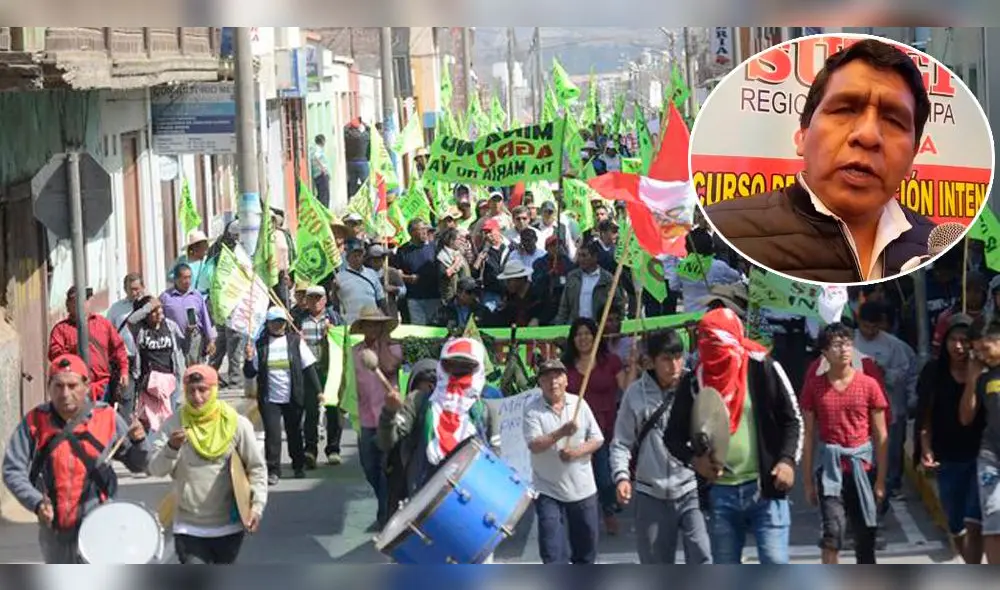 Arequipa: docentes evalúan sumarse a paro indefinido contra Tía María