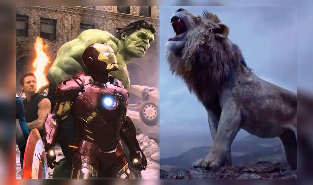 El Rey León logró derrotar a los Vengadores en taquilla.