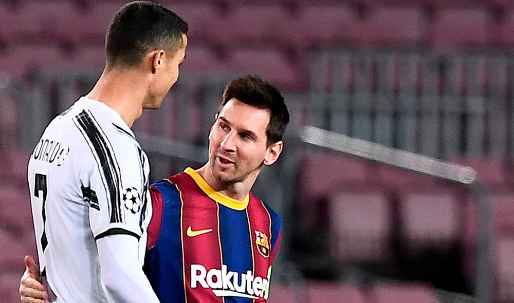 El emotivo abrazo entre Messi y Cristiano Ronaldo por la Champions League. Foto: UEFA El emotivo abrazo entre Messi y Cristiano Ronaldo por la Champions League. Foto: UEFA