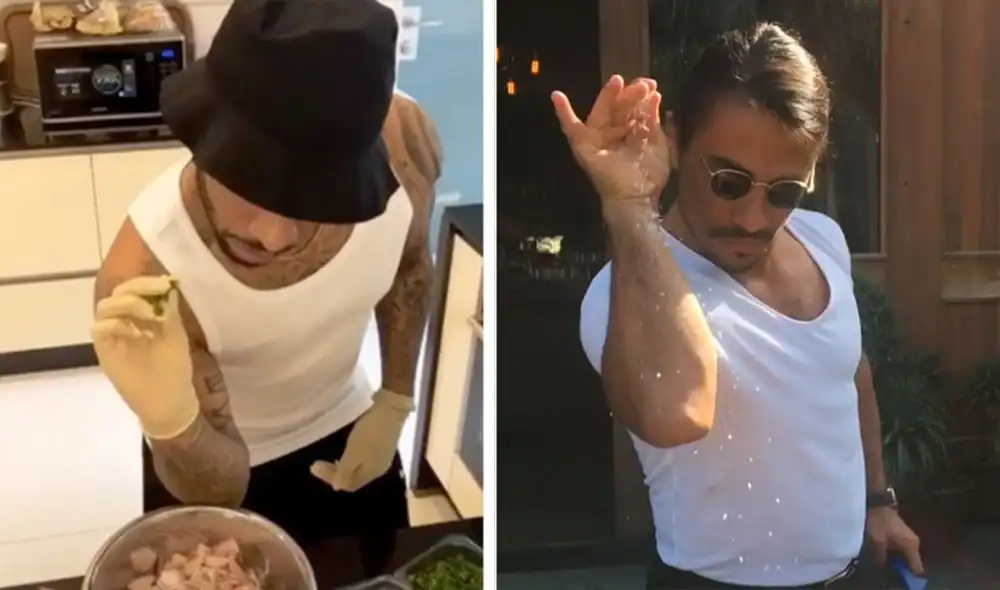 Jefferson Farfán se 'convirtió' en Salt Bae para uno de sus más recientes videos en Tik Tok. Foto: Tik Tok/Instagram. Jefferson Farfán se 'convirtió' en Salt Bae para uno de sus más recientes videos en Tik Tok. Foto: Tik Tok/Instagram.
