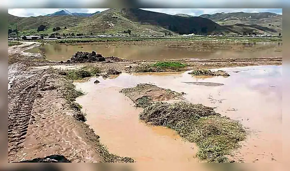 Aniego en sembríos.