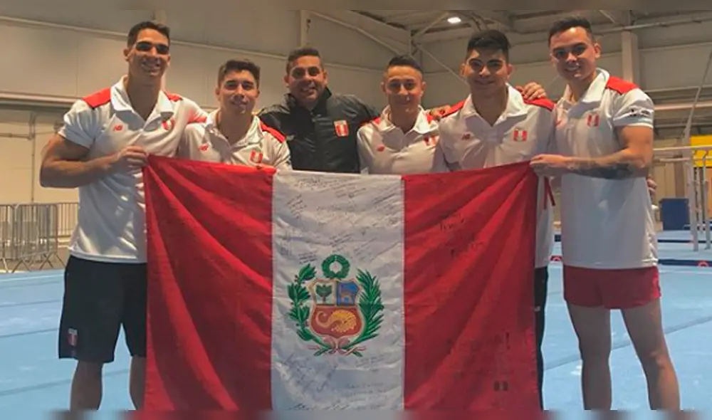 Juegos Panamericanos 2019: selección gimnasia peruana masculina posa como las Fuerzas especiales Ginyu de Dragon Ball Z.