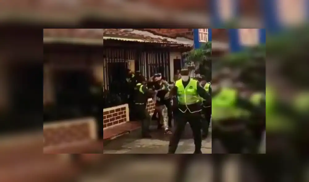 Cuatro hombres fueron detenidos en el lugar, incluido el que le disparó a los patrulleros Carlos León y Henry Porras. Cuatro hombres fueron detenidos en el lugar, incluido el que le disparó a los patrulleros Carlos León y Henry Porras.