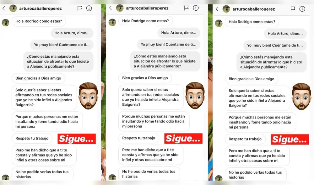 Prometido de Alejandra Baigorria reclama a ‘Peluchín’ y su respuesta no se hace esperar