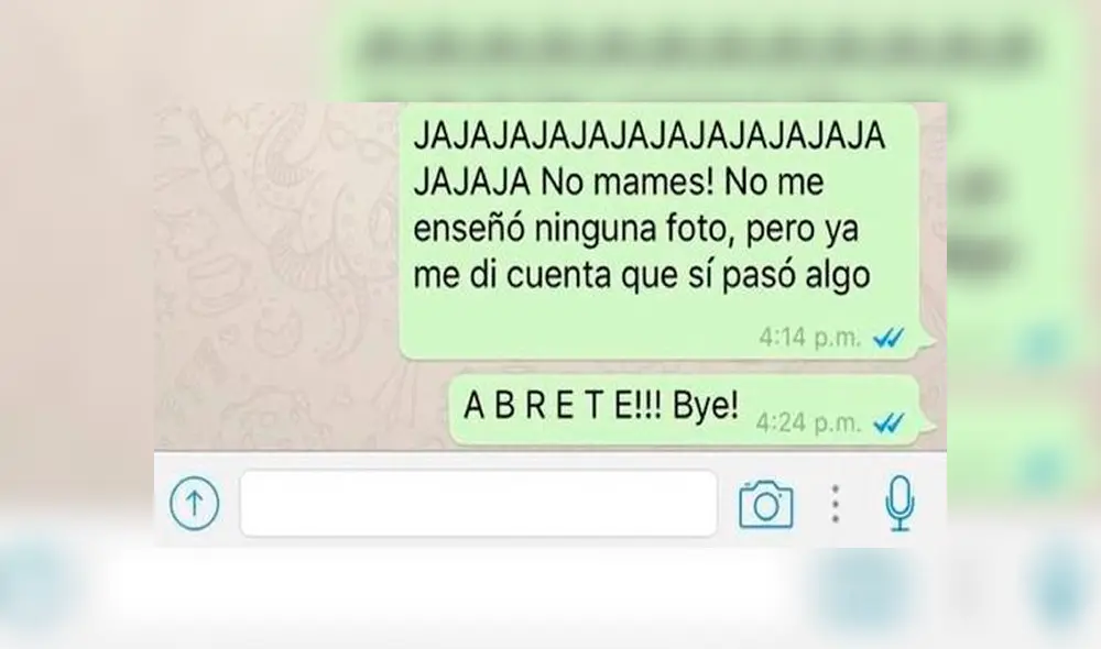 WhatsApp: recibe por error fotos de la amante del esposo y reacciona así [FOTOS]