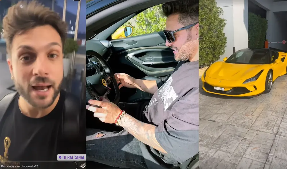 Nicola Porcella se lució manejndo carros de alta gama en Dubai. Foto: Instagram/Nicola Porcella Nicola Porcella se lució manejndo carros de alta gama en Dubai. Foto: Instagram/Nicola Porcella