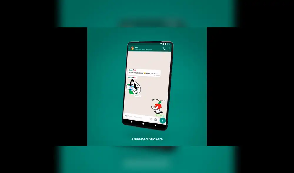 Stickers animados oficiales.