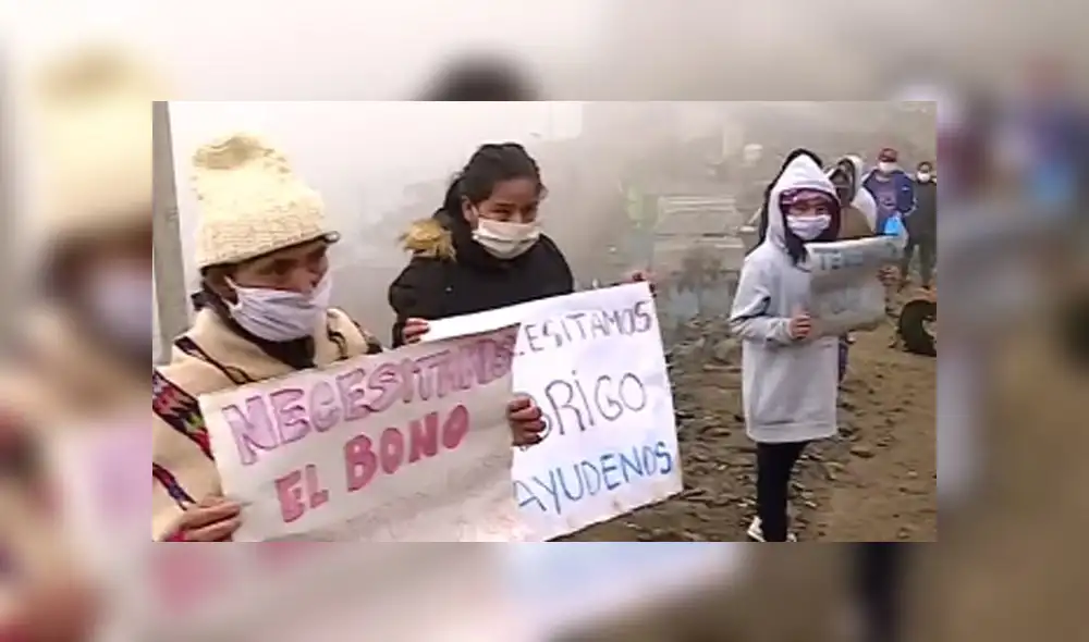 Familias piden ayuda para seguir subsistiendo la cuarentena. Créditos: Captura Latina.