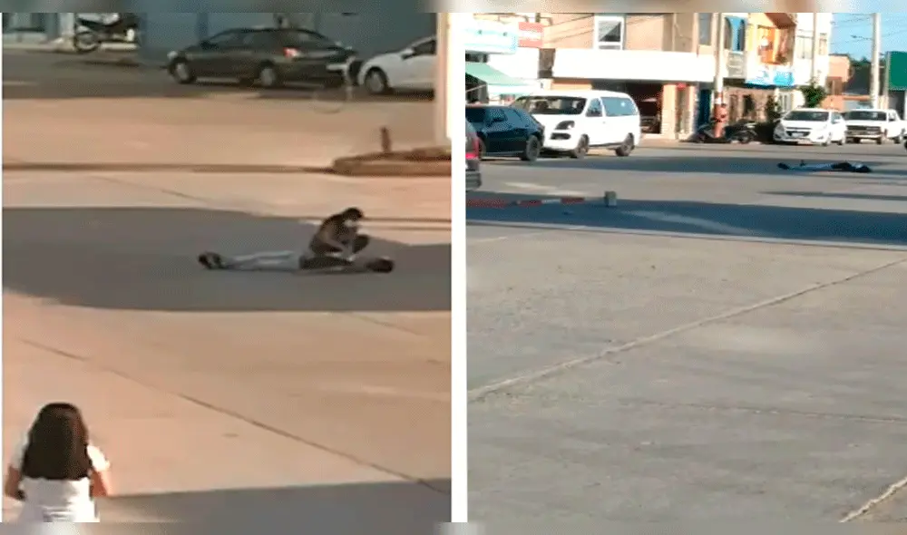 Hombre tendido en plena avenida Jorge Chávez causó alarma. Hombre tendido en plena avenida Jorge Chávez causó alarma.