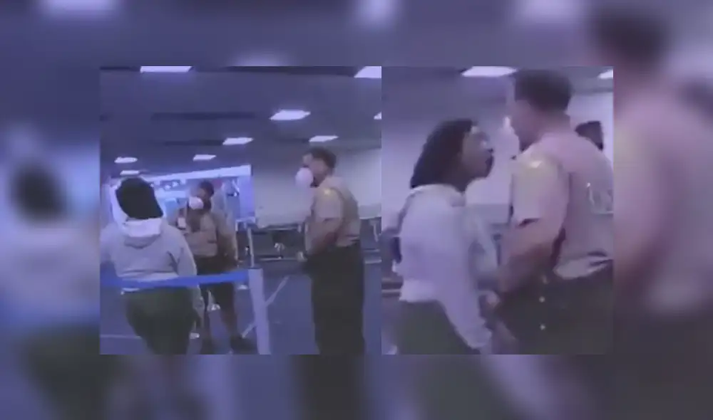 El hecho se registró en el Aeropuerto Internacional de Miami. Foto: Captura.