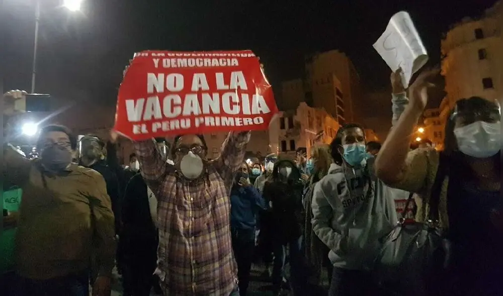 Situación en Plaza San Martín. Créditos: Grace Mora / URPI-GLR