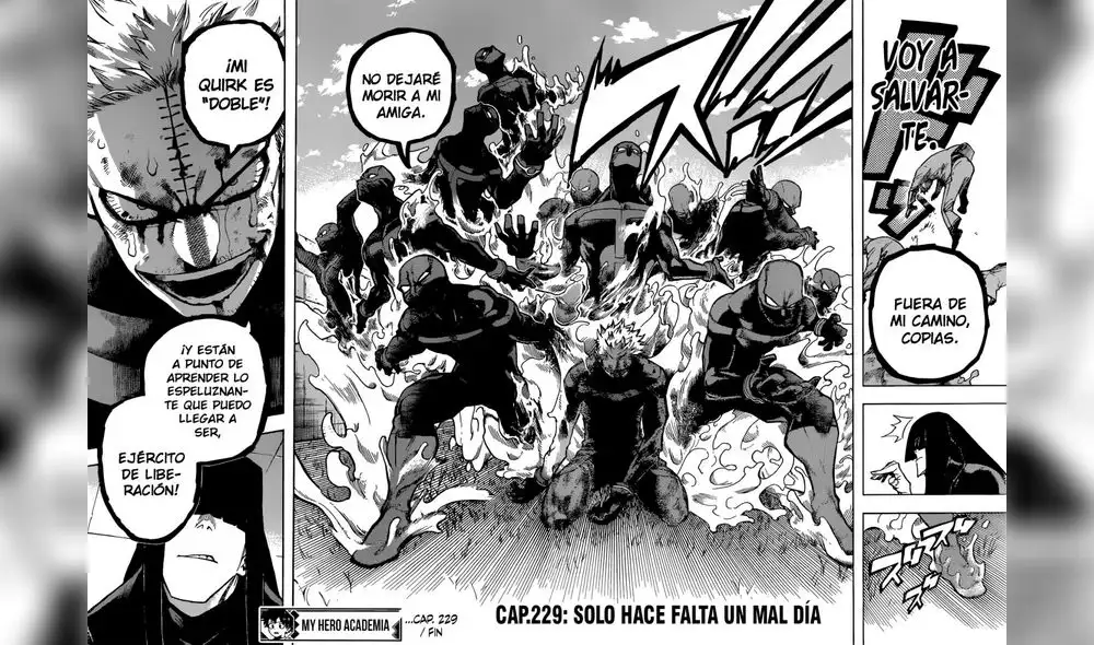 My Hero Academia manga 229: Twice recupera sus increíbles poderes