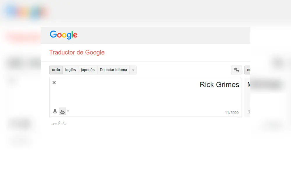 Google Translate: Intenta traducir 'Rick Grimes' en Google Traductor e inesperado mensaje causa alarma [FOTOS]