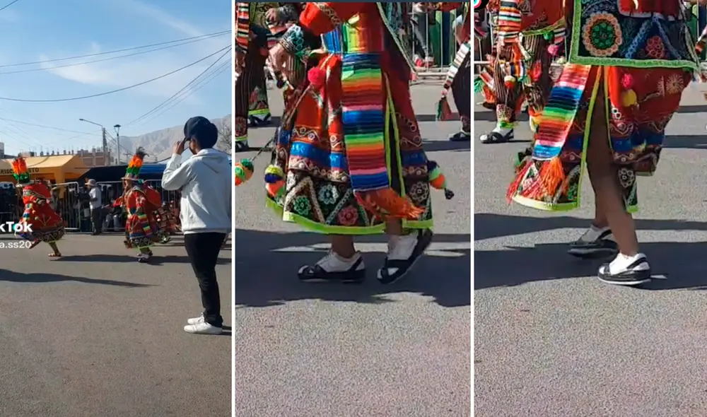 Gracias al perfecto diseño, nadie notó que las ojotas eran unas zapatillas modificadas. Foto: composición LR/captura de TikTok/@Ximena.ss20