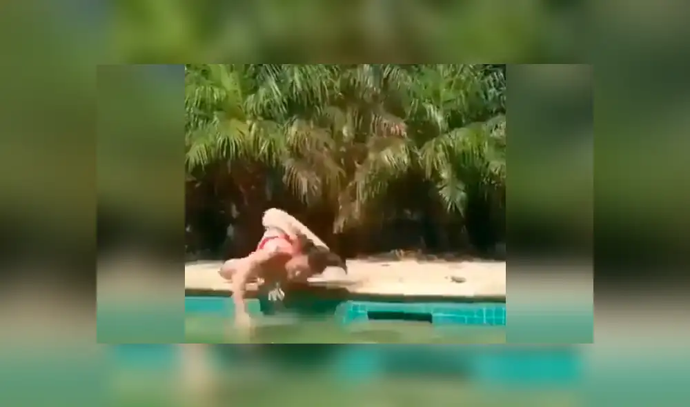 Facebook: chica realiza acrobacia de cabeza, resbala y sufre aparatoso golpe [VIDEO] 