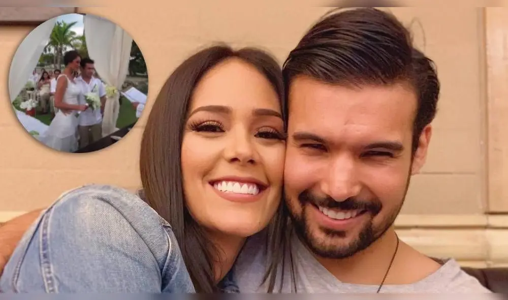 Karen Schwarz contó a sus seguidores algunos detalles de lo que fue su matrimonio en el país caribeño. Foto: Composición Instagram