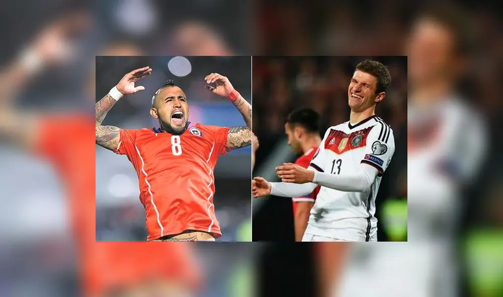 Arturo Vidal se molestó con Thomas Müller por celebrar triunfo alemán con esta foto Arturo Vidal se molestó con Thomas Müller por celebrar triunfo alemán con esta foto