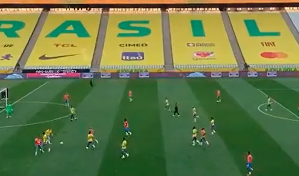 El partido entre Brasil y Argentina fue suspendido por los agentes de sanidad. Foto: TyC Sports