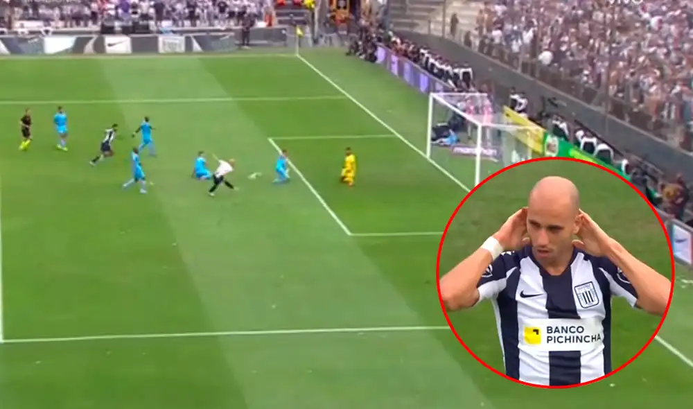 Federico Rodríguez falló gol insólito en el Alianza Lima vs. Binacional. | Foto: Gol Perú