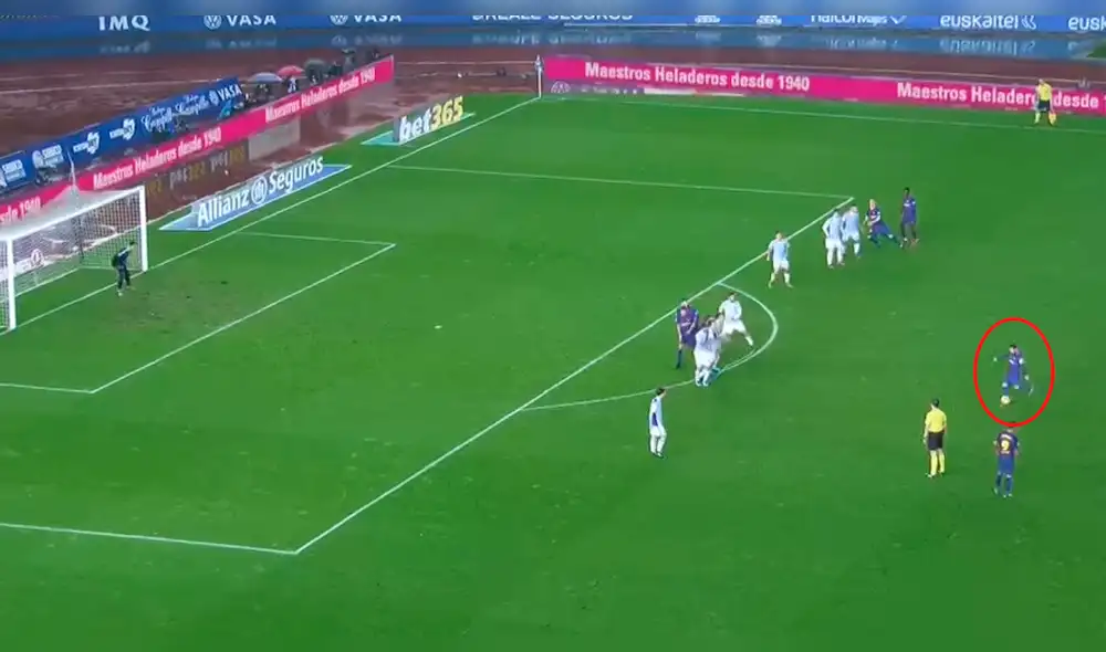 YouTube: sensacional golazo de tiro libre de Messi en Anoeta [VIDEO]