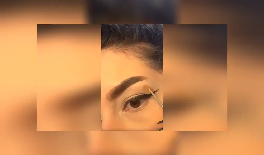 Desliza las imágenes hacia la izquierda para conocer el creativo diseño que realizó una joven en sus ojos. Foto: Captura. Desliza las imágenes hacia la izquierda para conocer el creativo diseño que realizó una joven en sus ojos. Foto: Captura.
