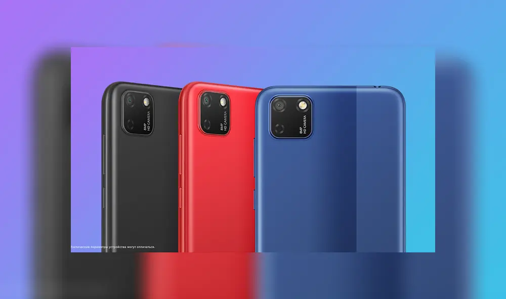 El Honor 9S está disponible en color negro, rojo y azul.