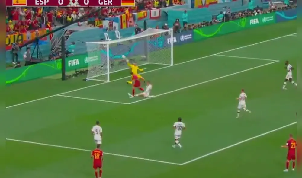 Álvaro Morata anotó su segundo gol en el Mundial Qatar 2022. Foto: captura DSports