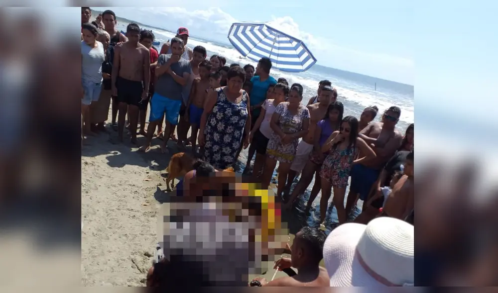 El primer rescate sucedió en la concurrida playa El Bendito.