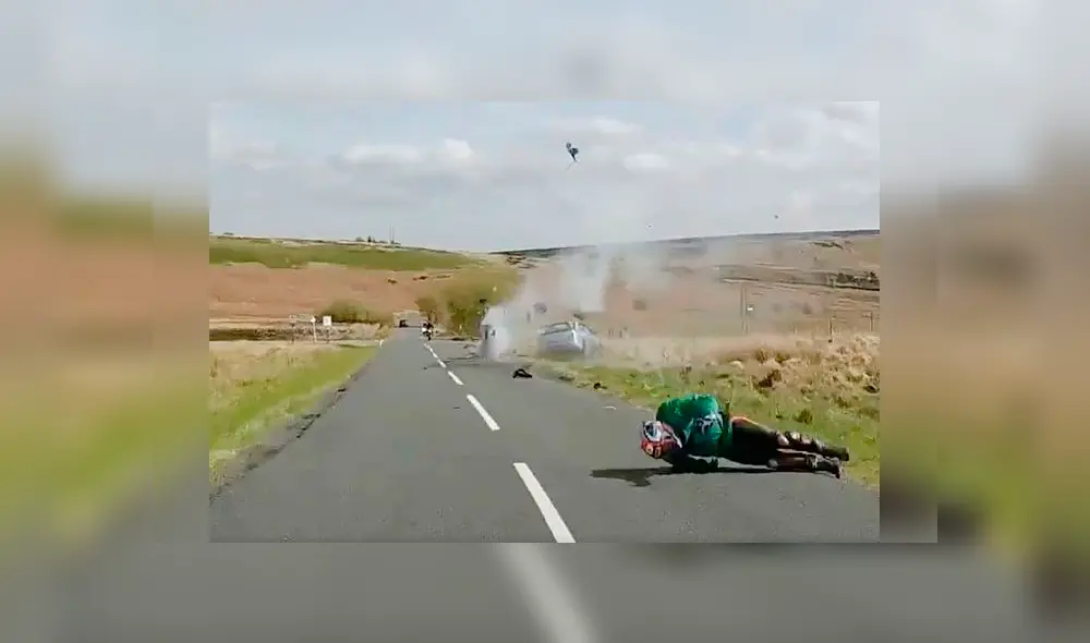 Motociclista fue atropellado por un conductor que conducía a excesiva velocidad [VIDEO]