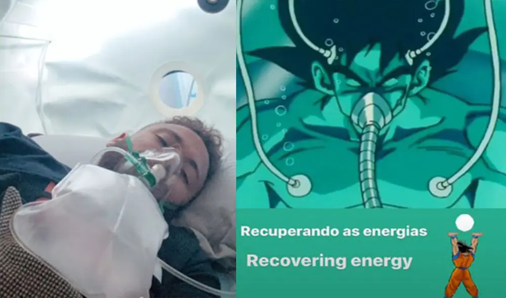 Neymar hizo un curioso símil entre su recuperación y la del personaje "Gokú" en sus redes sociales. Foto: Instagram.