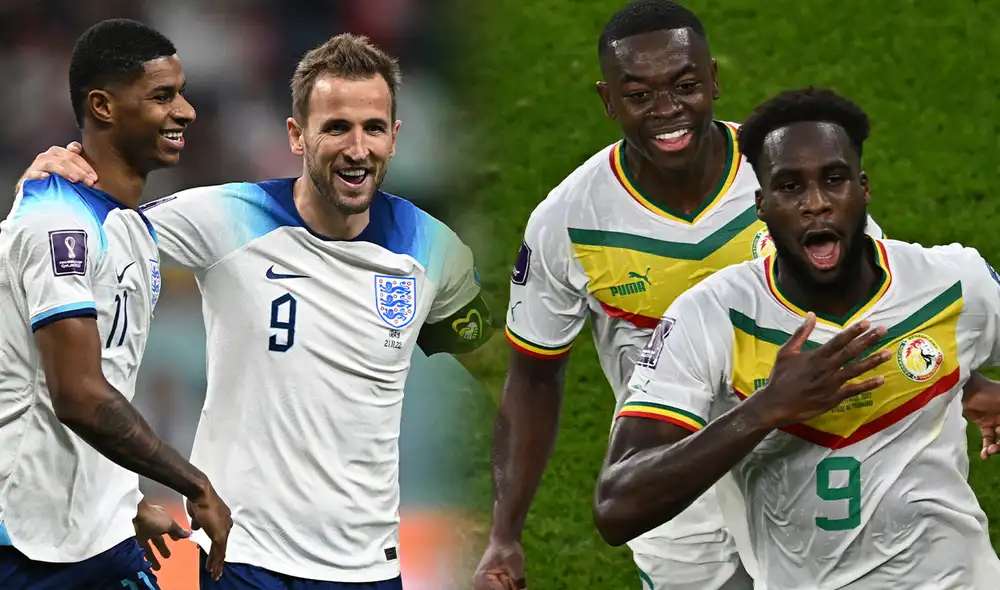 Inglaterra fue el líder del grupo B y Senegal fue segundo del grupo A. Foto: composición de La República/AFP Inglaterra fue el líder del grupo B y Senegal fue segundo del grupo A. Foto: composición de La República/AFP