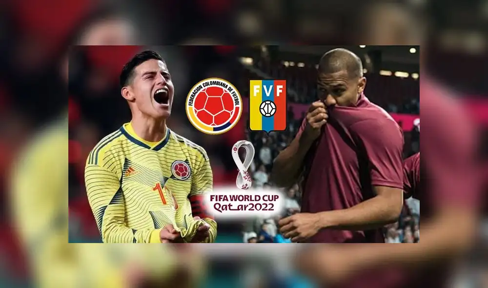 Colombia y Venezuela, duelo por la fecha 1 de las Eliminatorias Qatar 2022. Foto: Composición