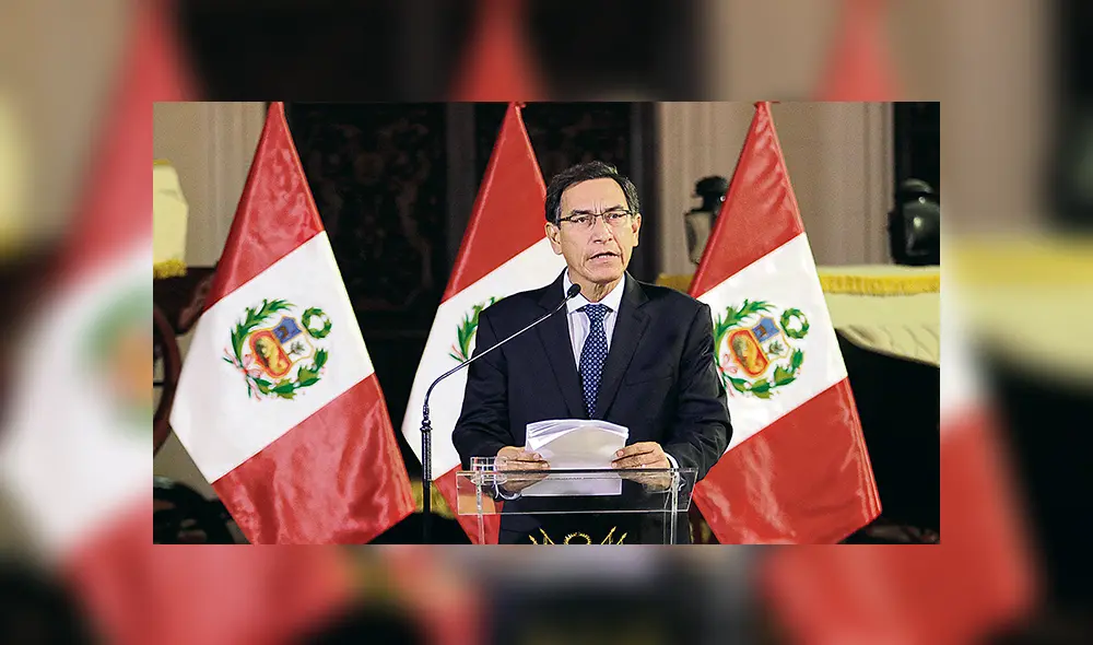 Decidido. Martín Vizcarra, presidente de la República. (Foto: John Reyes)