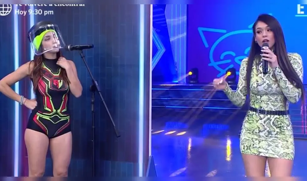 Jazmín Pinedo y Rosángela Espinoza discuten en Esto es guerra Jazmín Pinedo y Rosángela Espinoza discuten en Esto es guerra